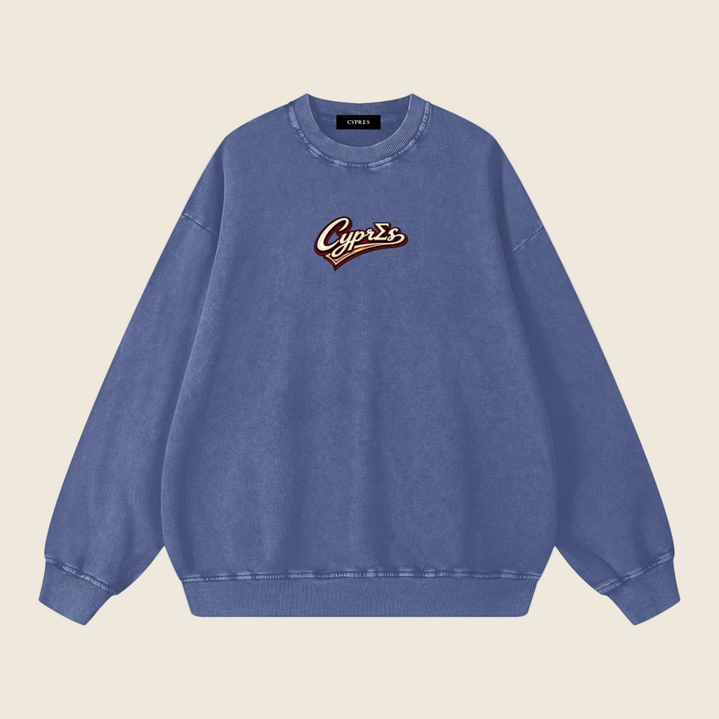 Sweat-shirt universitaire oversize