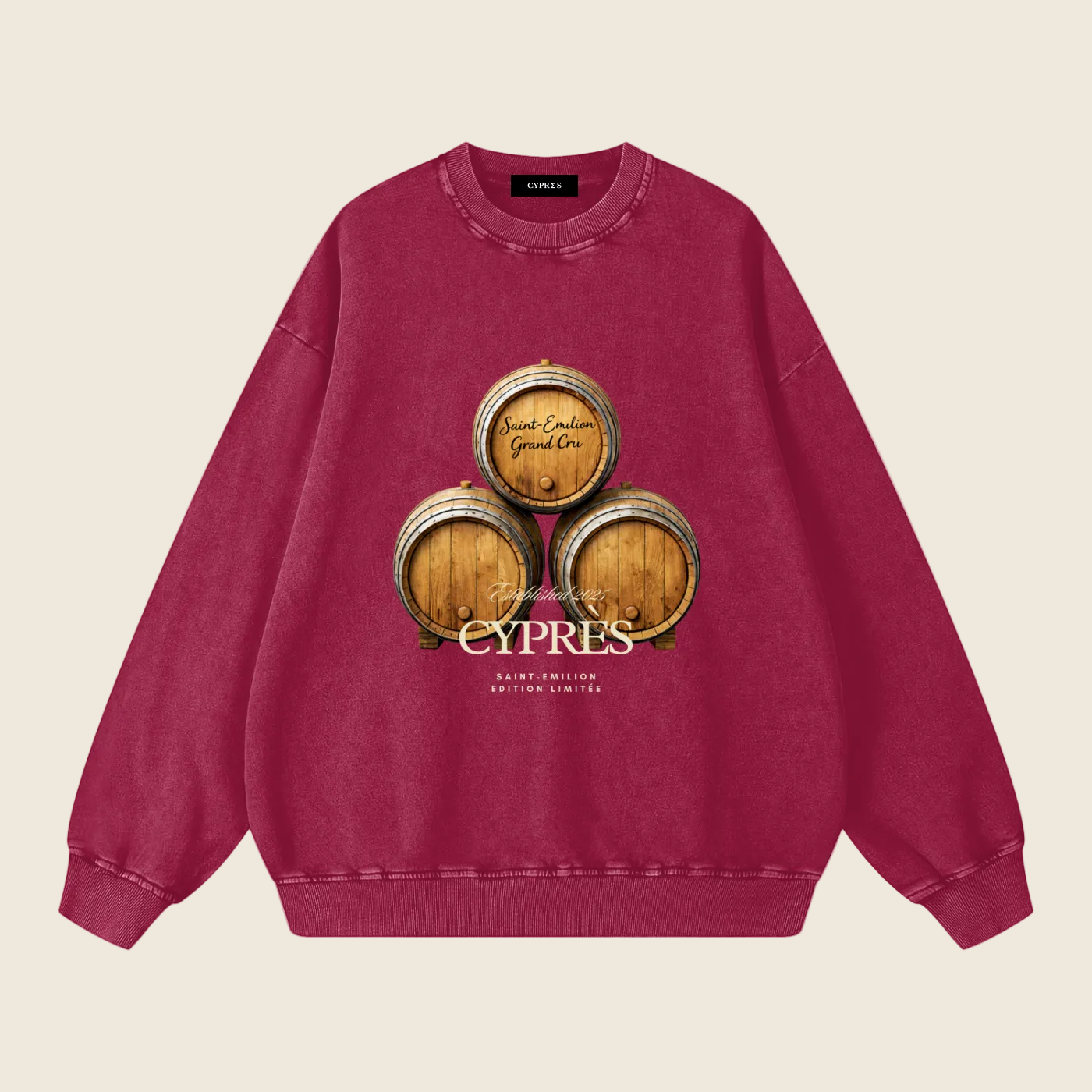 Sweat-shirt oversize Saint-Émilion