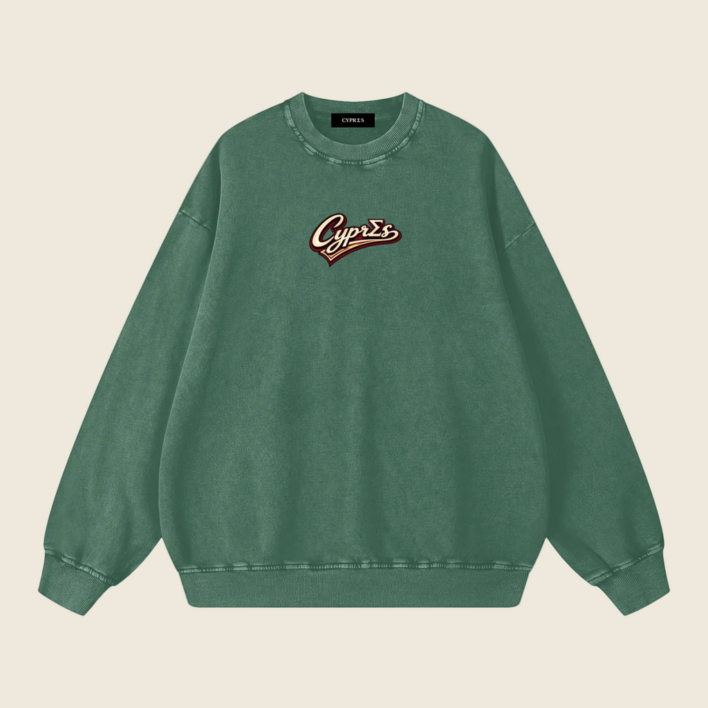 Sweat-shirt universitaire oversize
