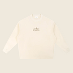 Pull oversize en maille à insignes