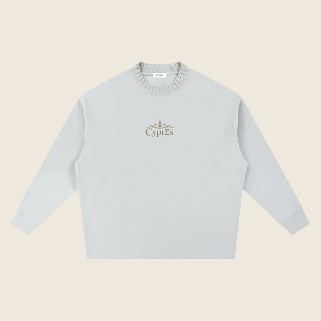 Pull surdimensionné en maille avec écusson