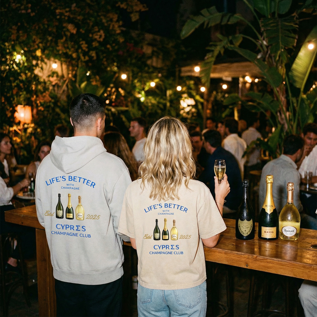 T-shirt oversize Champagne Club