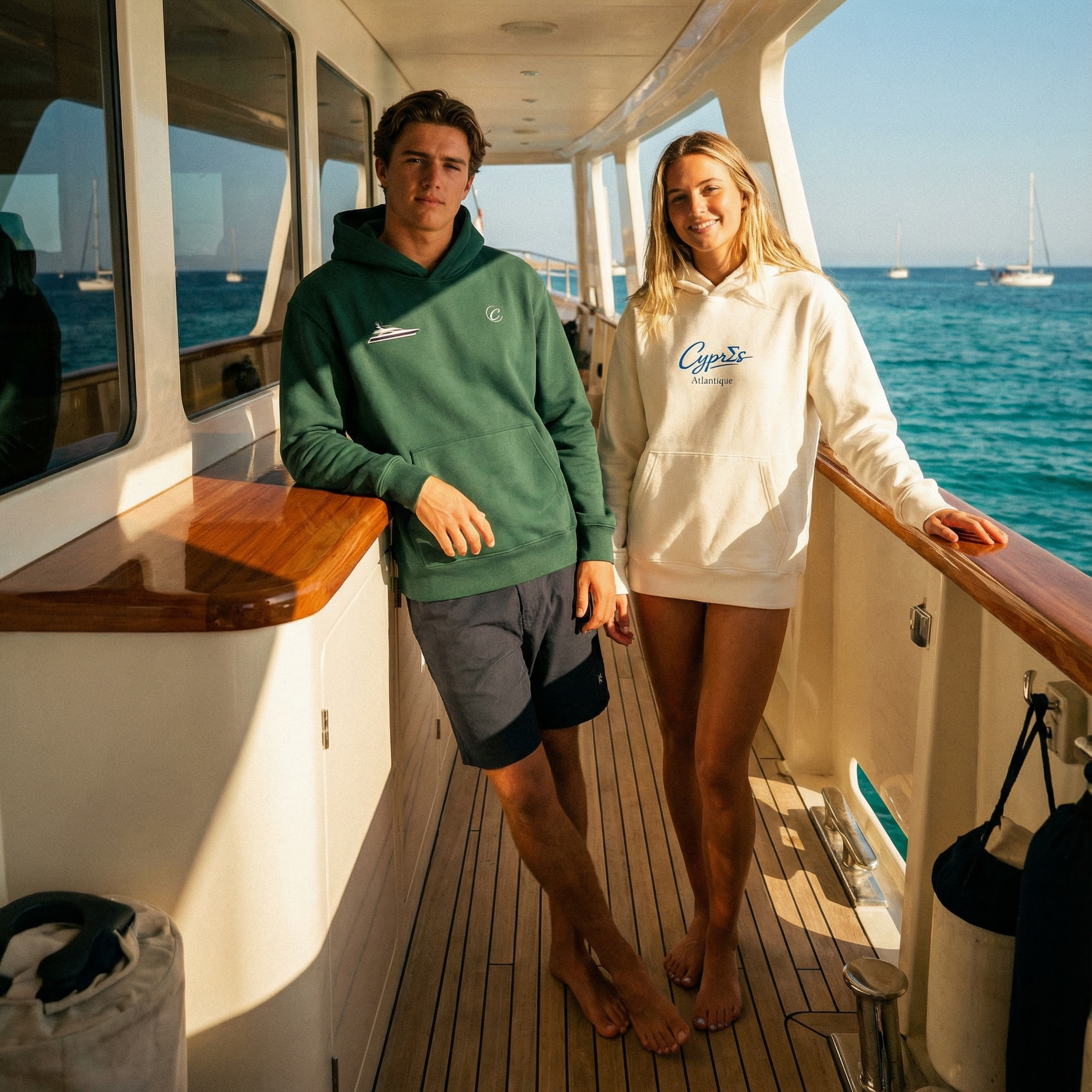 Sweat à capuche « Hisser les voiles »