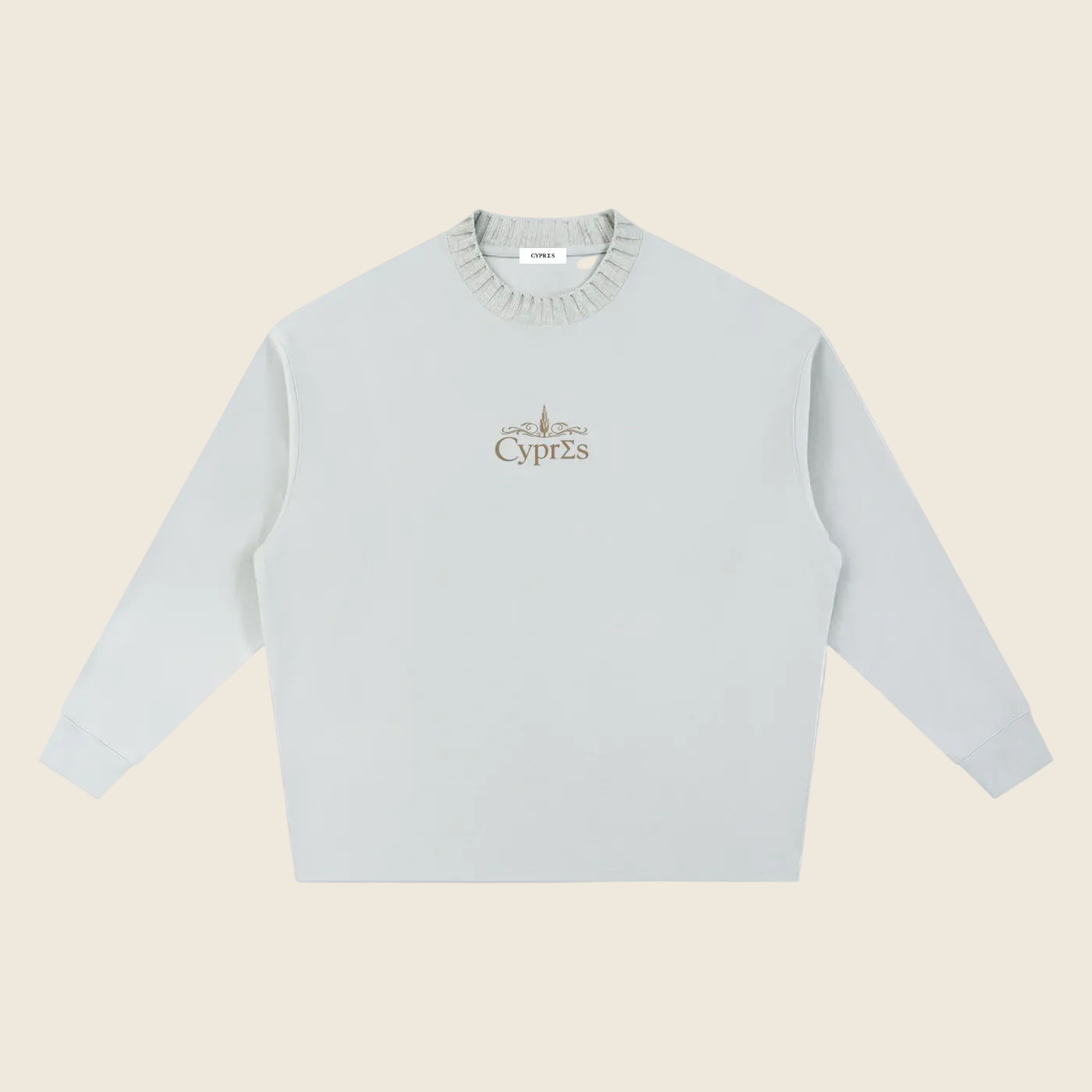 Pull en maille jacquard motif insigne oversized